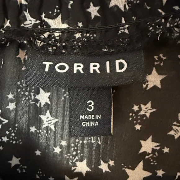Torrid Black and White Starry Night Fully Lined Midi Dress - Picture 2 of 13